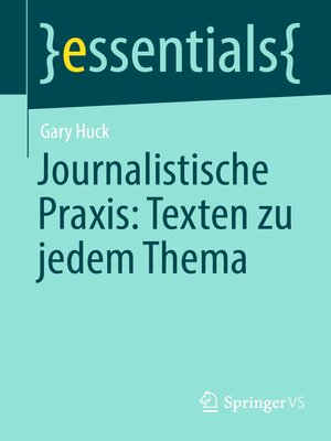cover image of Journalistische Praxis